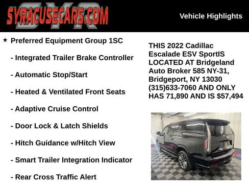 Used 2022 Cadillac Escalade ESV Sport AWD/4WD image 6