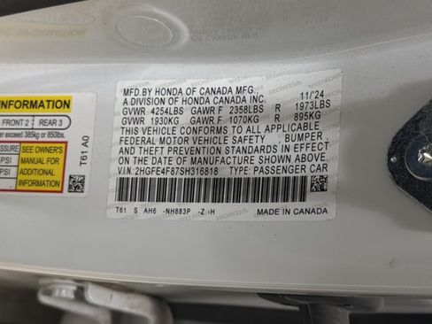 Used 2025 Honda Civic Sport image 9