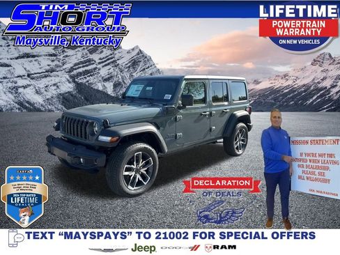 New 2025 Jeep Wrangler Unlimited Sport S 4xe w/ LED Headlamp & Fog Lamp Group AWD/4WD image 1