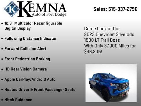 Used 2023 Chevrolet Silverado 1500 LT Trail Boss w/ Protection Package image 12