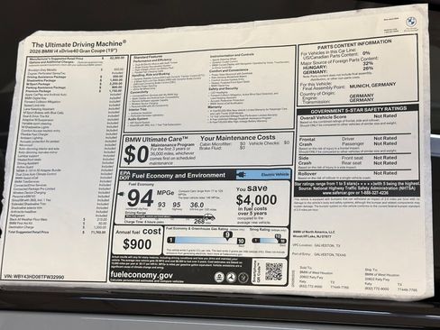 New 2026 BMW i4 xDrive40i w/ M Sport Package AWD/4WD image 28