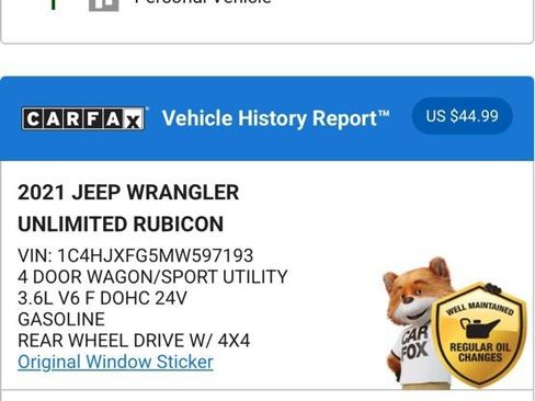 Used 2021 Jeep Wrangler Unlimited Rubicon image 4