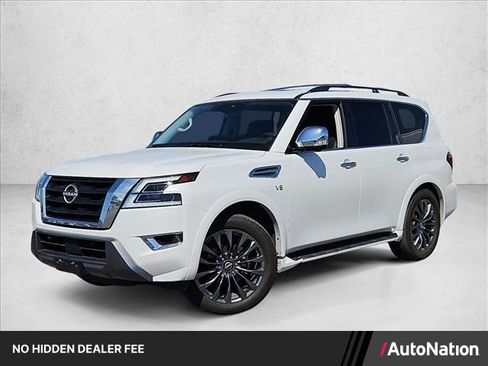 Used 2021 Nissan Armada Platinum w/ Captain's Chairs Package RWD image 1