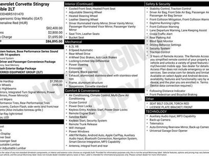Used 2024 Chevrolet Corvette Stingray Preferred Conv w/ 2LT