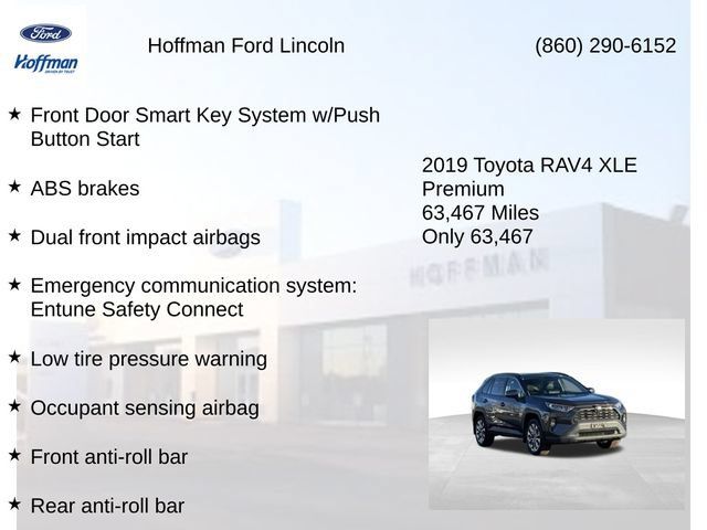Used 2019 Toyota RAV4 XLE Premium w/ All Weather Liner Package AWD/4WD image 20