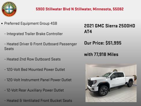 Used 2021 GMC Sierra 2500 AT4 w/ AT4 Premium Plus Package AWD/4WD image 15
