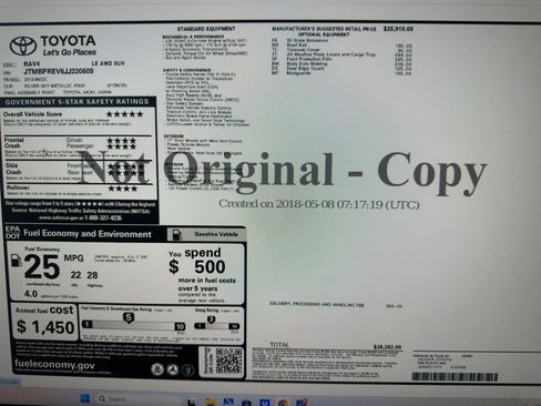 Used 2018 Toyota RAV4 LE image 16