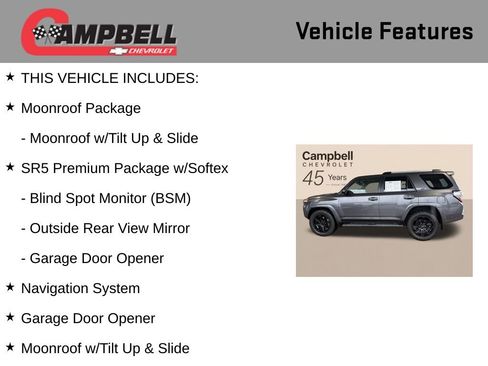 Used 2022 Toyota 4Runner SR5 Premium w/ Moonroof Package RWD image 5