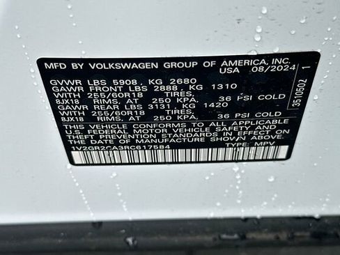 New 2024 Volkswagen Atlas Peak Edition SEL image 27