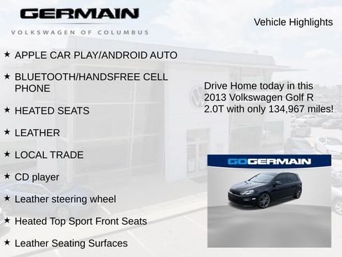 Used 2013 Volkswagen Golf R 4-Door AWD/4WD image 6