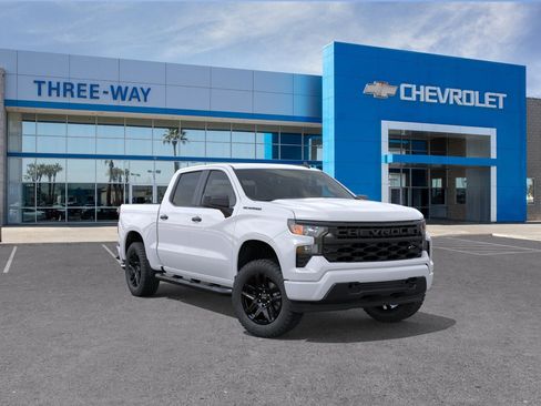 New 2026 Chevrolet Silverado 1500 Custom w/ Turbomax Blackout Package RWD image 1