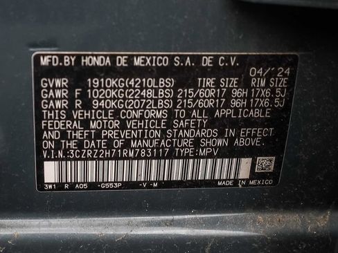 Used 2024 Honda HR-V EX-L image 10
