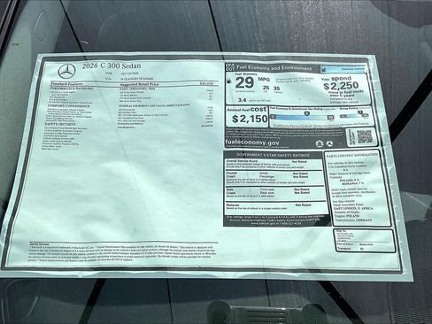 New 2026 Mercedes-Benz C 300 Sedan image 21