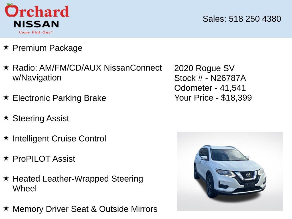 Used 2020 Nissan Rogue SV w/ Premium Package AWD/4WD image 7