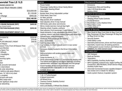 Used 2020 Chevrolet Trax LS w/ Tint and Cruise Package AWD/4WD image 15