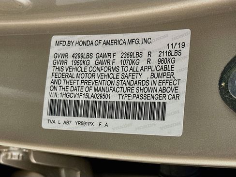 Used 2020 Honda Accord LX image 12