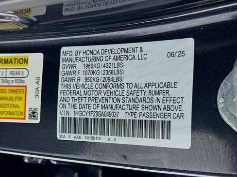 Certified 2025 Honda Accord LX image 35