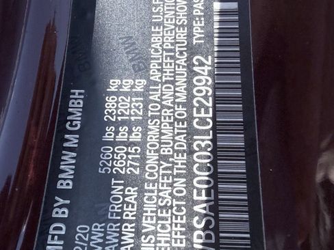 Used 2020 BMW M8 Competition w/ M Carbon Exterior Package AWD/4WD image 21