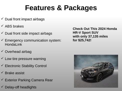 Certified 2024 Honda HR-V Sport image 16