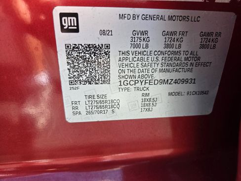 Used 2021 Chevrolet Silverado 1500 LT Trail Boss AWD/4WD image 29