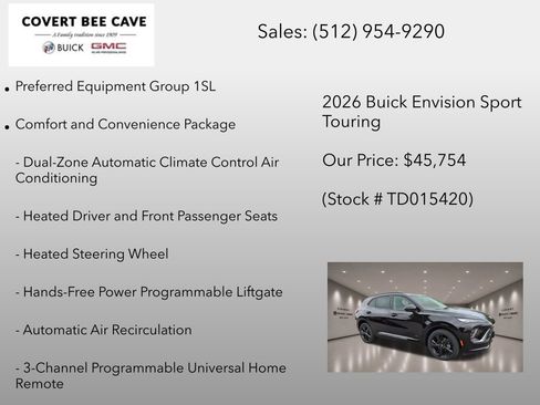 New 2026 Buick Envision Sport Touring AWD/4WD image 6