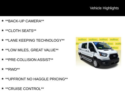 Certified 2025 Ford Transit 250 Low Roof w/ Exterior Upgrade Package RWD image 12
