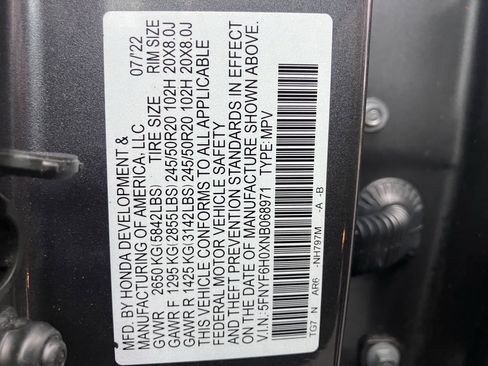 Certified 2022 Honda Pilot Elite image 39