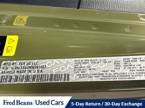 Used 2022 Jeep Wrangler Unlimited Sahara w/ Cold Weather Group image 37