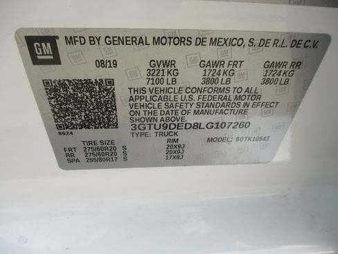 Used 2020 GMC Sierra 1500 SLT AWD/4WD image 27