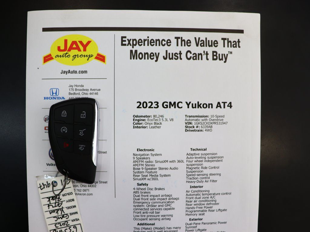 Used 2023 GMC Yukon AT4 w/ LPO, Floor Liner Package AWD/4WD image 4
