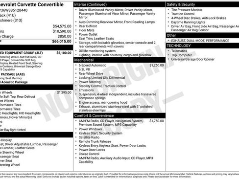 Used 2008 Chevrolet Corvette Convertible w/ Preferred Equipment Group RWD image 6
