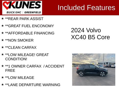 Used 2024 Volvo XC40 B5 Core image 3