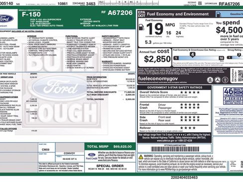 Certified 2024 Ford F150 XLT w/ Equipment Group 303A High AWD/4WD image 36