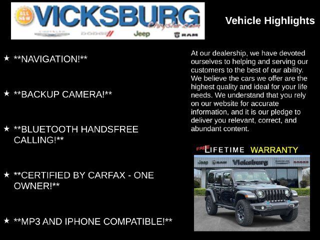 Used 2022 Jeep Wrangler Unlimited Rubicon 4xe w/ Cold Weather Group AWD/4WD image 7
