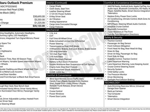 Used 2023 Subaru Outback Premium image 23