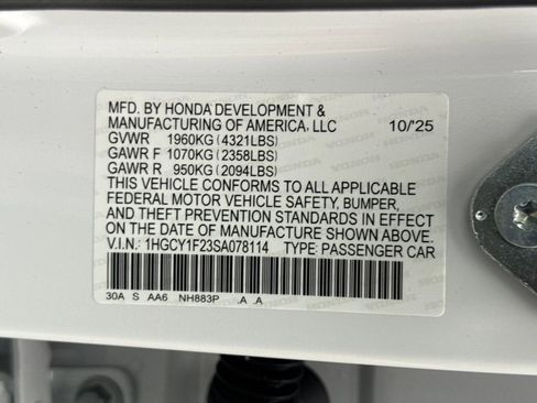 New 2025 Honda Accord LX image 28