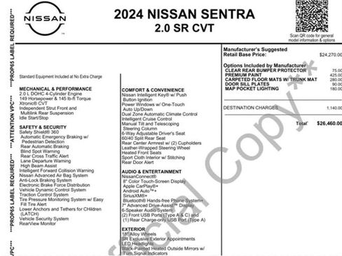 Used 2024 Nissan Sentra SR FWD image 2