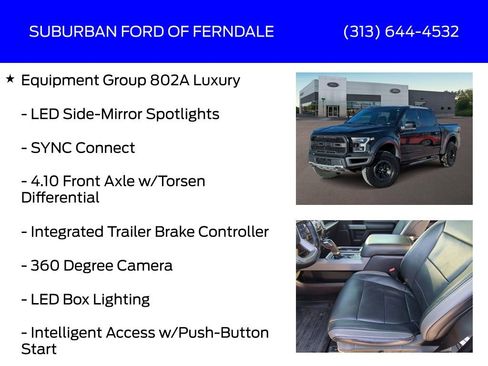 Used 2017 Ford F150 Raptor w/ Equipment Group 802A Luxury image 13