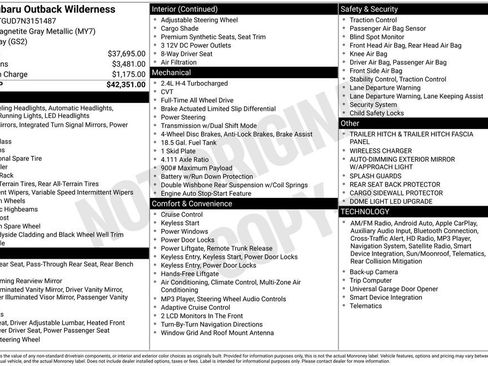 Used 2022 Subaru Outback Wilderness image 6