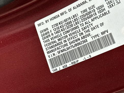 Certified 2018 Honda Odyssey EX-L image 23