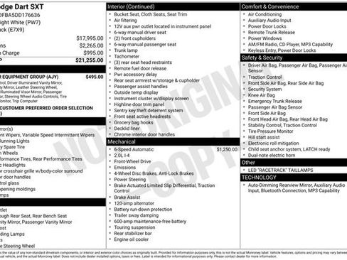 Used 2013 Dodge Dart SXT w/ Popular Equipment Group FWD image 30