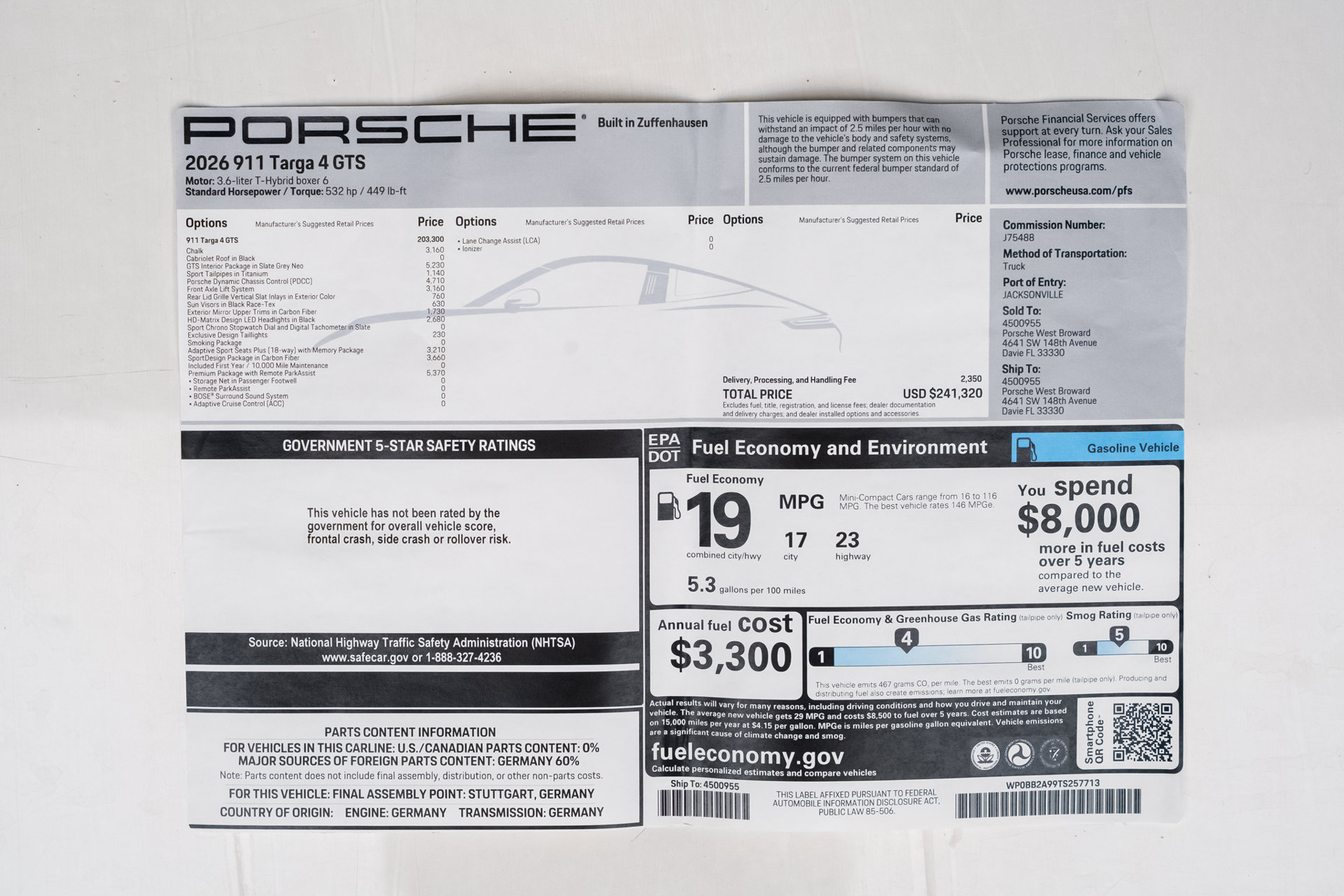 Used 2026 Porsche 911 Targa 4 GTS AWD/4WD image 86