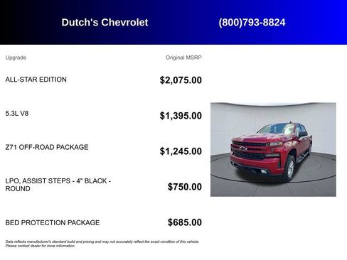 Used 2020 Chevrolet Silverado 1500 RST w/ All-Star Edition AWD/4WD image 6