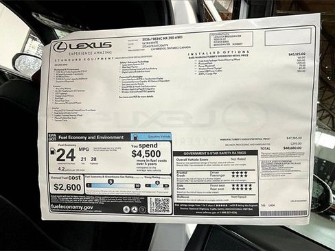 New 2026 Lexus NX 350 AWD image 14