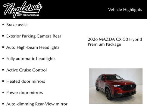 New 2026 MAZDA CX-50 AWD 2.5 Hybrid w/ Cargo Package image 16
