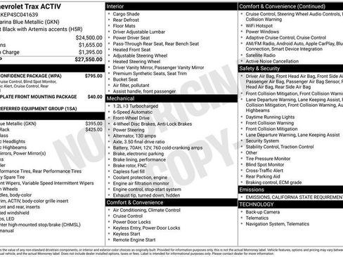 Used 2025 Chevrolet Trax ACTIV w/ Driver Confidence Package image 32