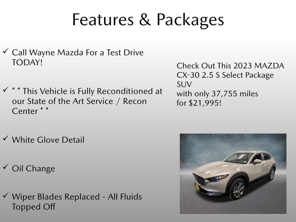 Used 2023 MAZDA CX-30 AWD 2.5 S w/ Select Package image 4