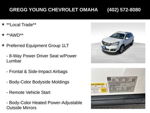 Used 2017 Chevrolet Traverse LT w/ Style and Technology Package AWD/4WD image 7