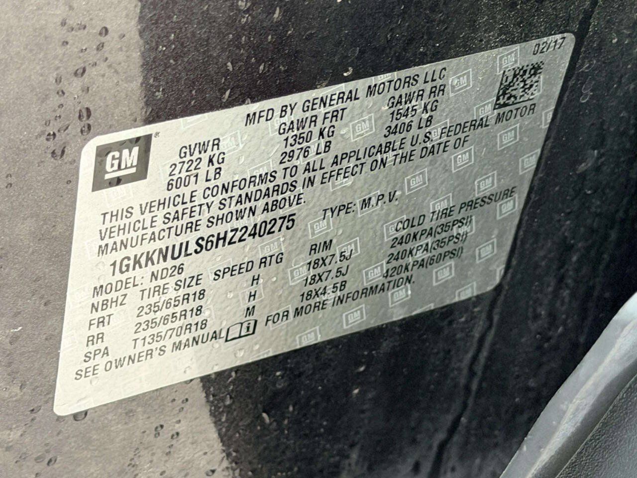 Used 2017 GMC Acadia SLT w/ LPO, Floor Liner Package AWD/4WD image 21