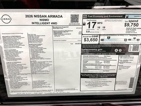 New 2026 Nissan Armada NISMO AWD/4WD image 45